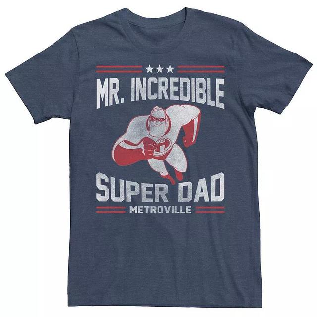 Mens Disney / Pixar Incredibles Super Dad Tee Med Blue Product Image