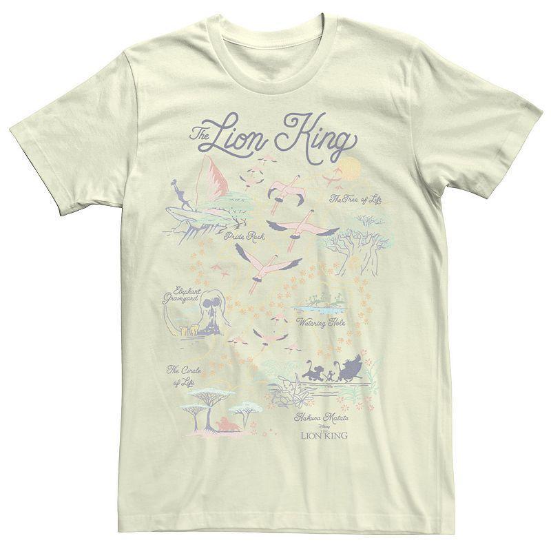 Disneys The Lion King Mens Map Of The World Tee Product Image