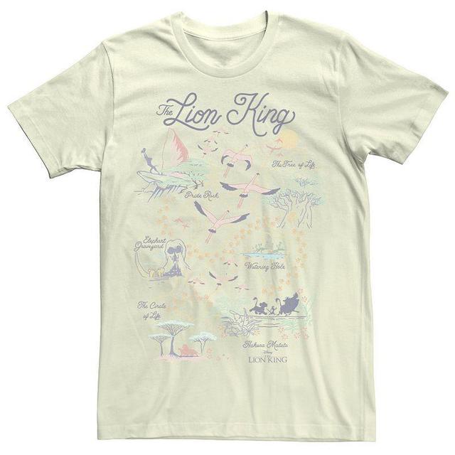 Mens Disney The Lion King Map Of The World Tee Product Image