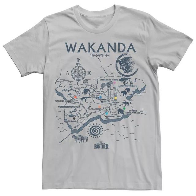 Mens Marvel Black Panther Wakanda Map Graphic Tee Product Image