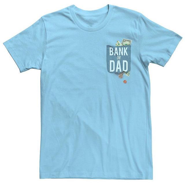 Mens Bank of Dad Graphic Tee Light Blue Product Image