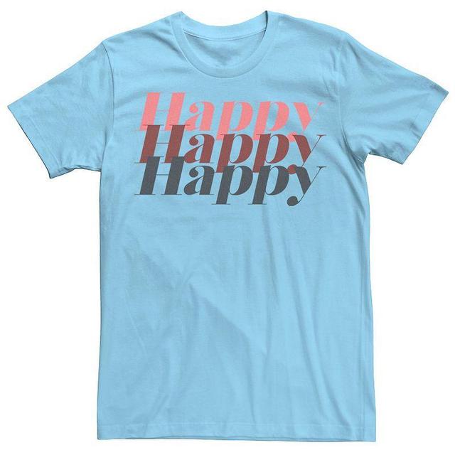 Mens Fifth Sun Happy Text Stack Tee Product Image