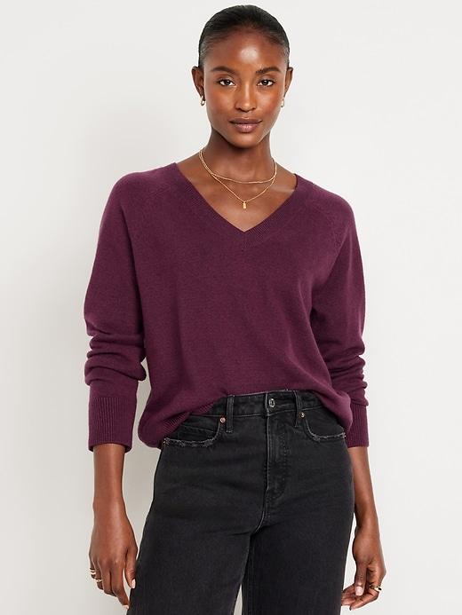 SoSoft Loose V-Neck Sweater Product Image