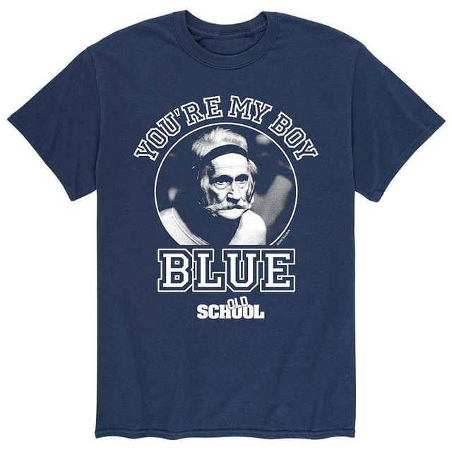 Mens Old School Youre My Boy, Blue Tee Product Image