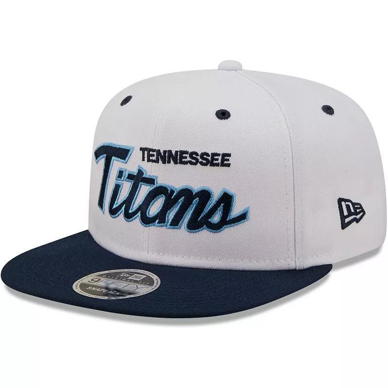 Mens New Era /Navy Tennessee Titans Sparky Original 9FIFTY Snapback Hat Product Image