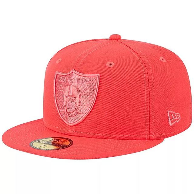 Mens New Era Red Las Vegas Raiders Color Pack Brights 59FIFTY Fitted Hat Product Image