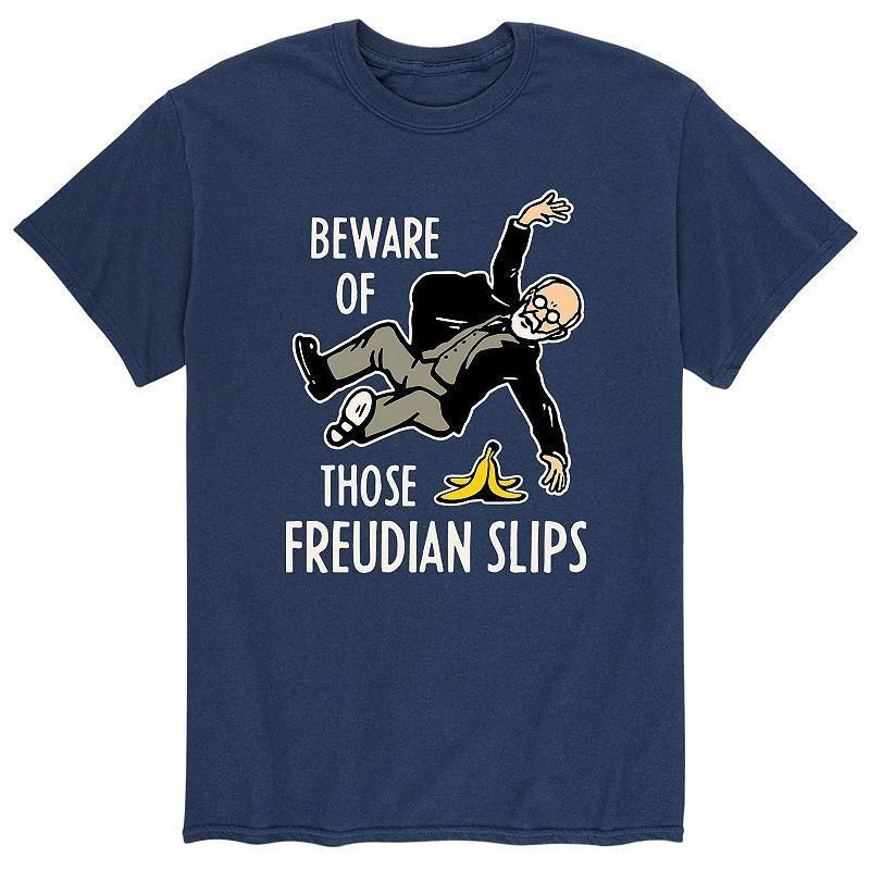 Mens Beware Freudian Slip Tee Blue Product Image