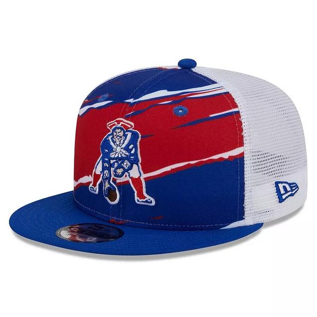 Mens New Era Royal New England Patriots Historic Tear Trucker 9FIFTY Snapback Hat Product Image