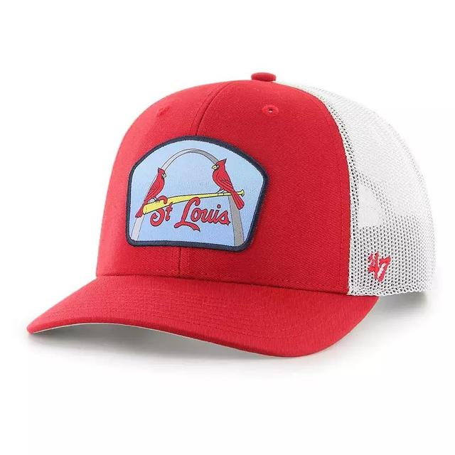 Mens 47 St. Louis Cardinals Retro Region Patch Trucker Adjustable Hat Product Image