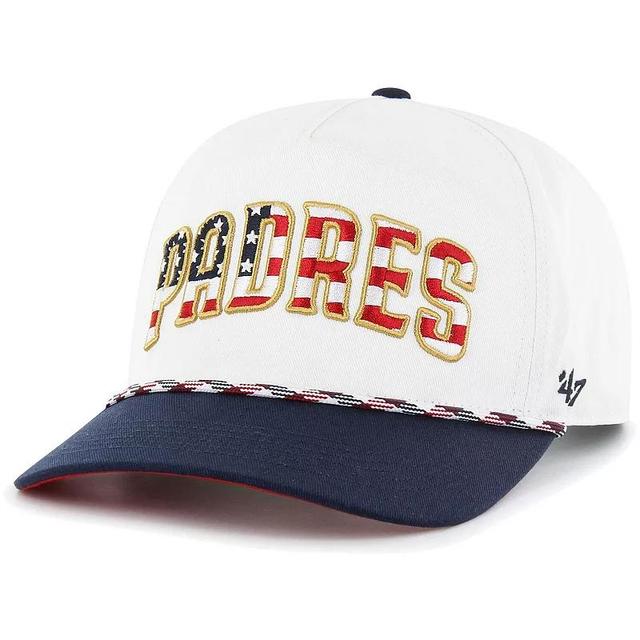 Mens 47 San Diego Padres Flag Script Hitch Snapback Hat Product Image