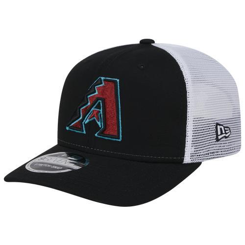 New Era Mens Arizona Diamondbacks New Era Arizona Diamondbacks CTN Trucker Cap - Mens Black/White Product Image