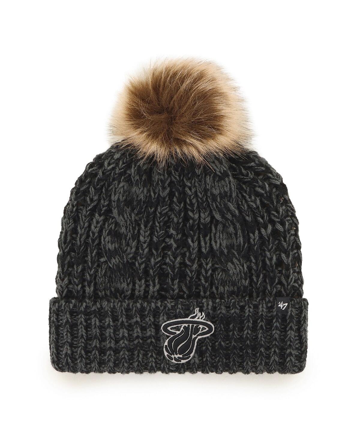 Womens 47 Miami Heat Meeko Cuffed Knit Hat with Pom Product Image