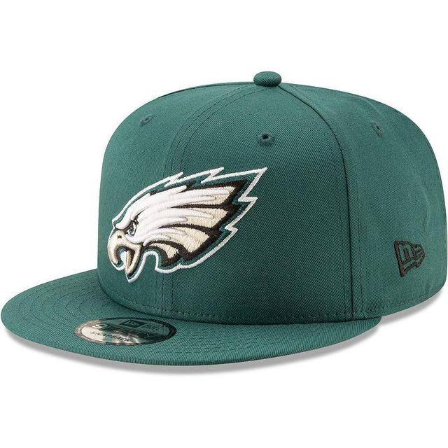 Mens New Era Midnight Philadelphia Eagles Basic 9FIFTY Adjustable Snapback Hat Product Image