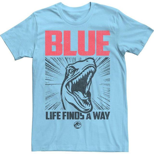 Mens Jurassic World Blue Life Finds A Way Tee Product Image