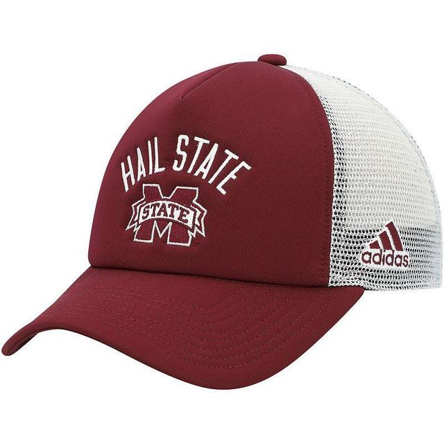 Mens adidas Maroon Mississippi State Bulldogs Dowsing & Bell Trucker Snapback Hat Product Image