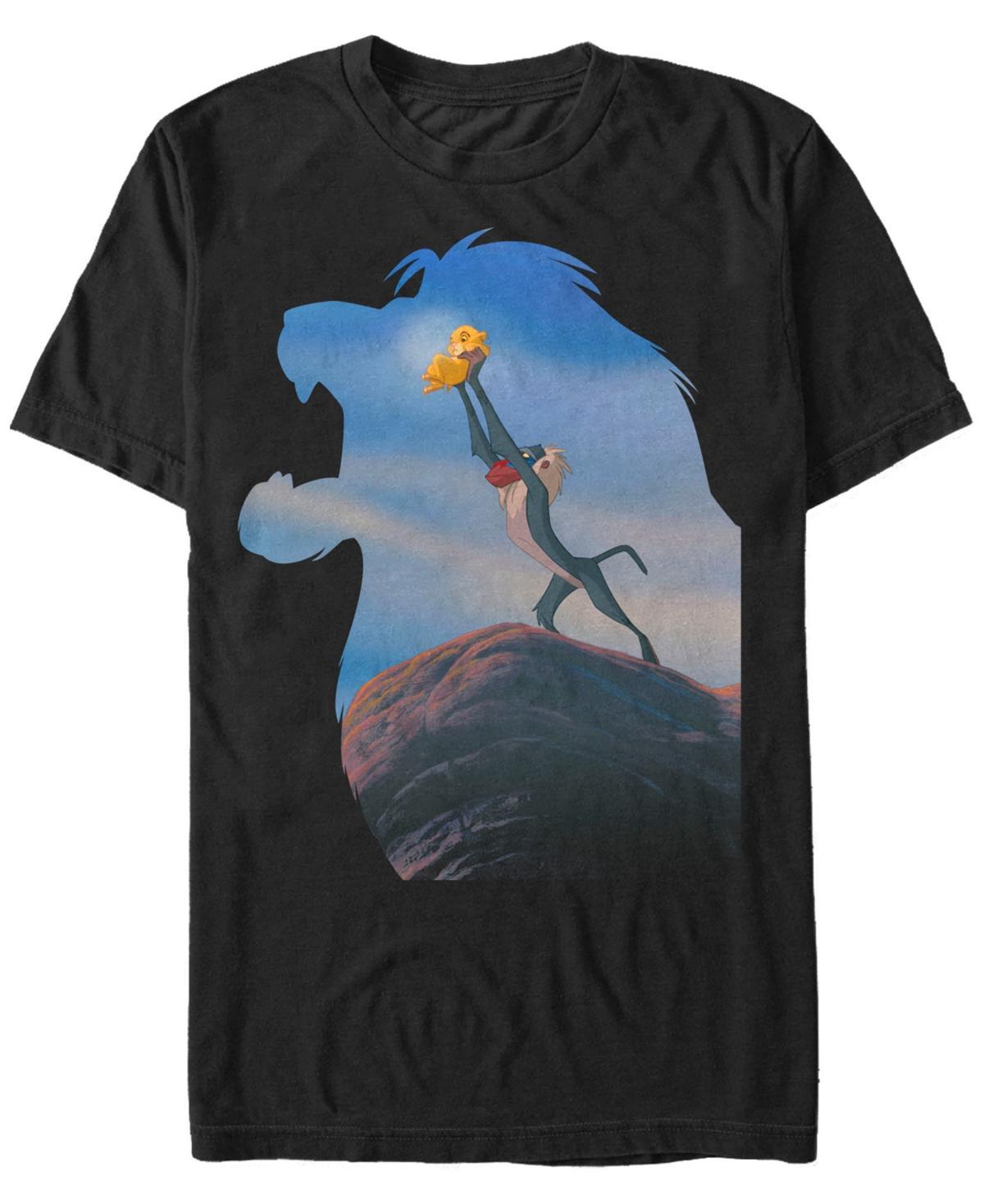 Disney Mens Lion King Mufasa Silhouette Pride Rock Rafiki Simba, Short Sleeve T-Shirt Product Image