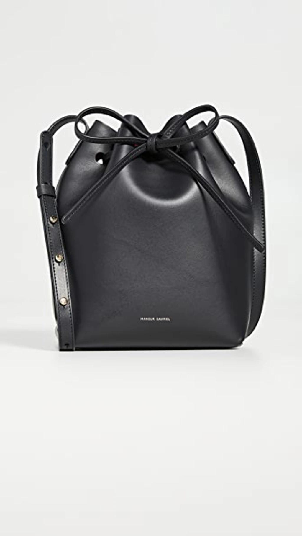 MANSUR GAVRIEL Mini Bucket Bag Black/flamma Product Image