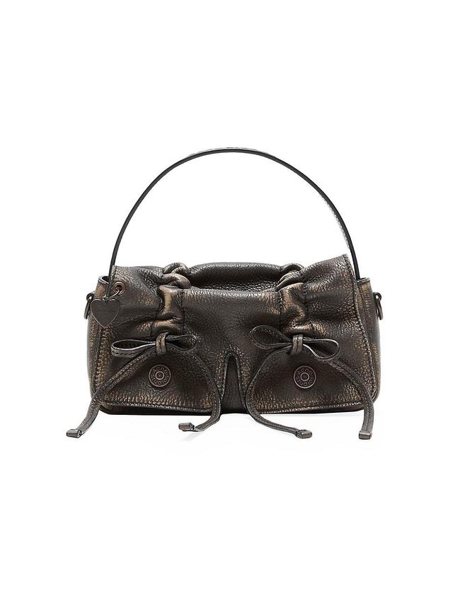 Womens Micro Multipocket Leather Crossbody Bag Product Image