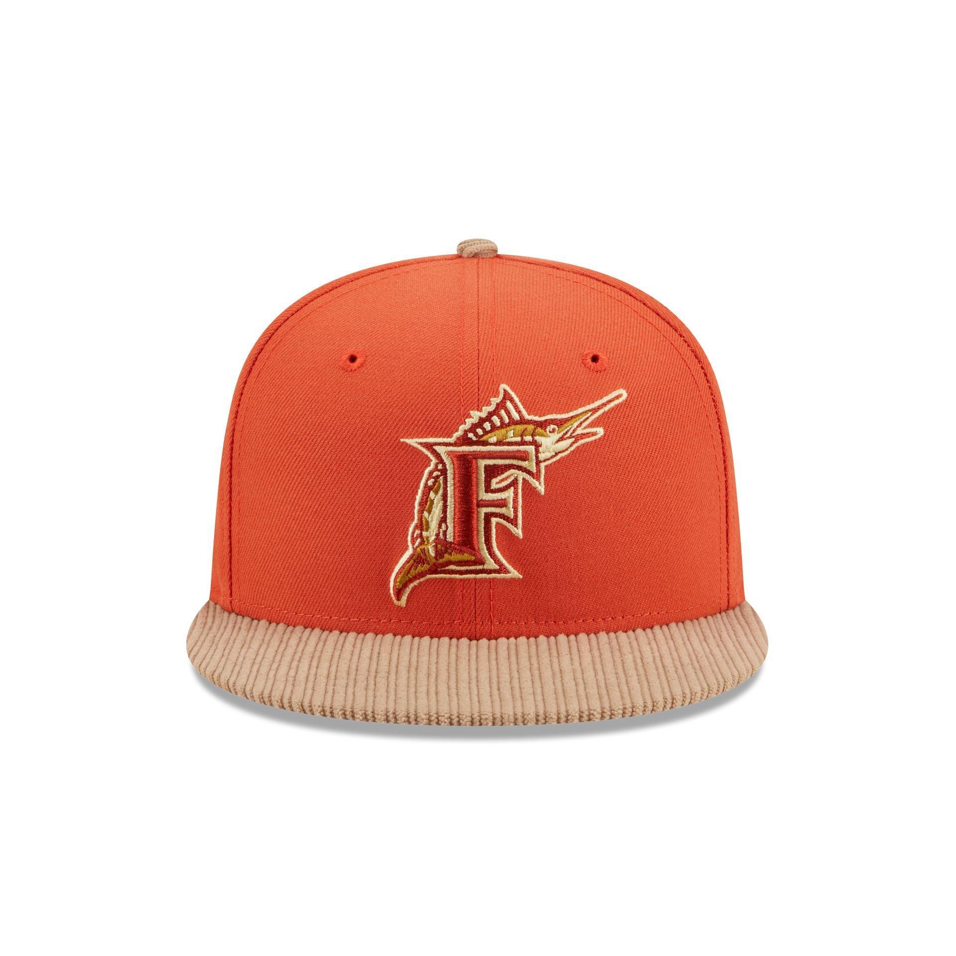 Miami Marlins Autumn Wheat 9FIFTY Snapback Hat Male Product Image