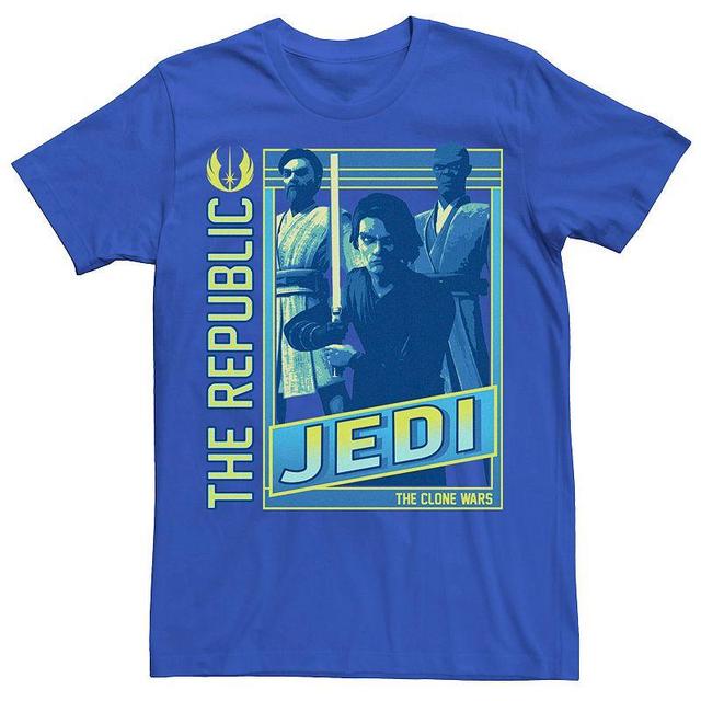 Mens Star Wars: The Clone Wars The Republic Jedi Poster Tee Product Image