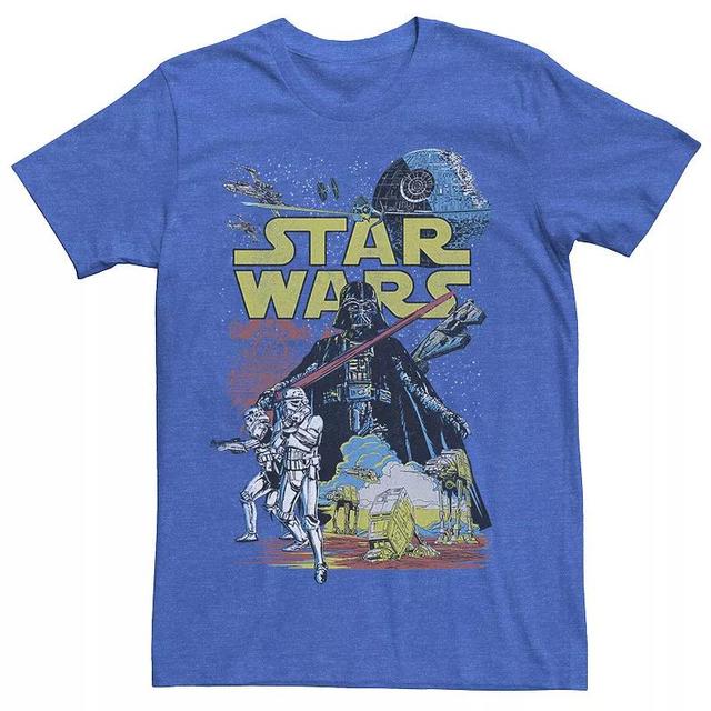 Mens Star Wars Rebel Classic Poster Graphic Tee Athletic Grey Product Image