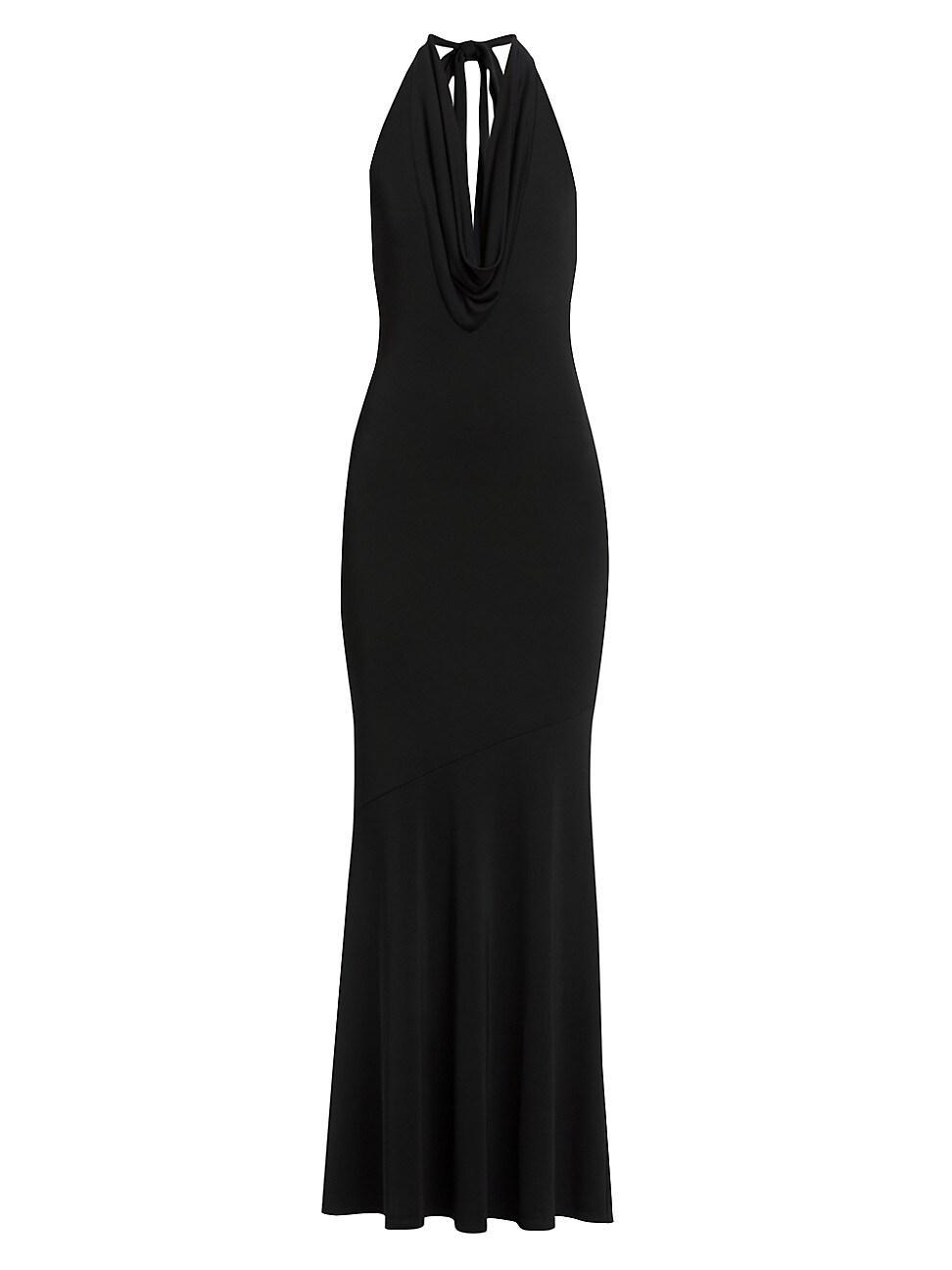 Womens Dani Cowlneck Halter Maxi Dress Product Image