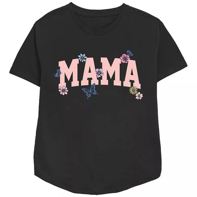 Womens Mama Flowers Relaxed Fit Graphic Tee Product Image