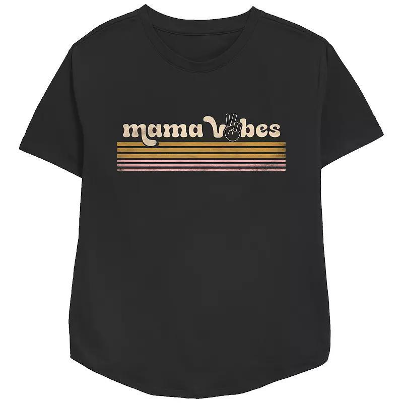 Womens Mama Vibes Relaxed Fit Graphic Tee Product Image