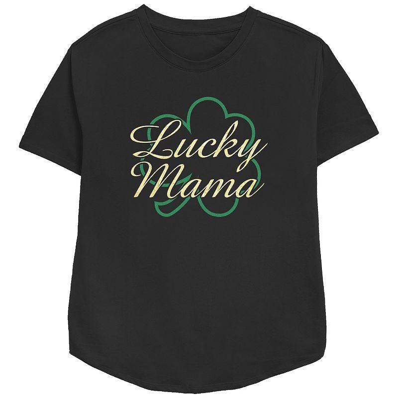 Womens Lucky Mama Graphic Tee, Girls Product Image