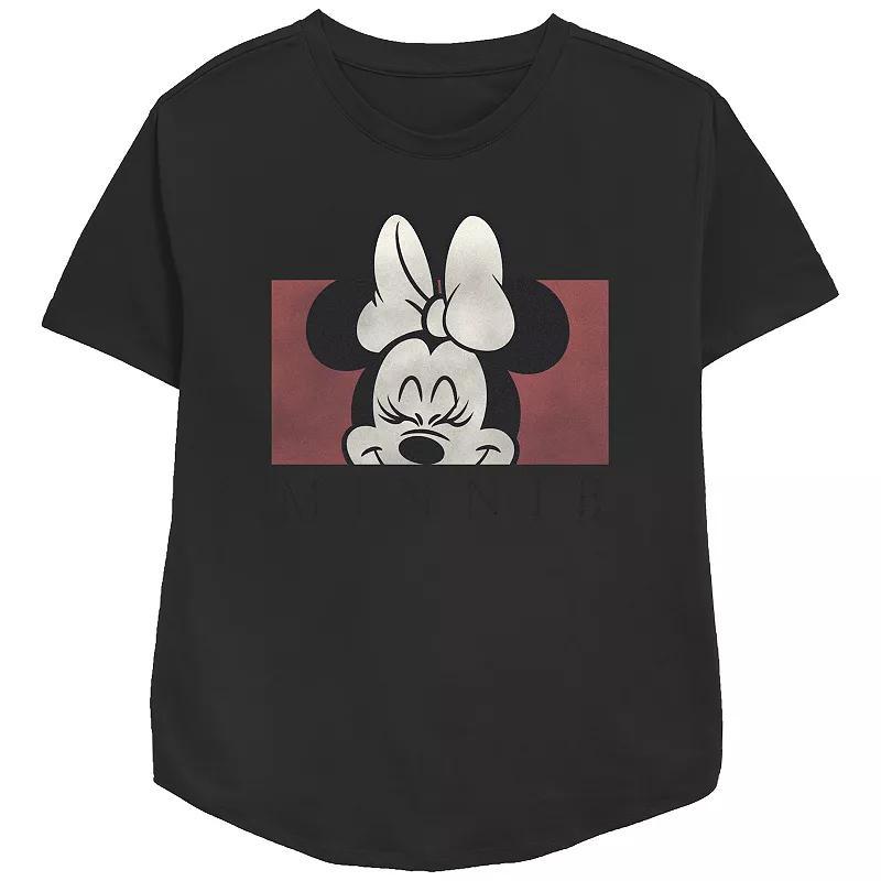 Disneys Minnie Mouse Cute Smile Womens Relaxed Fit Graphic Tee product image