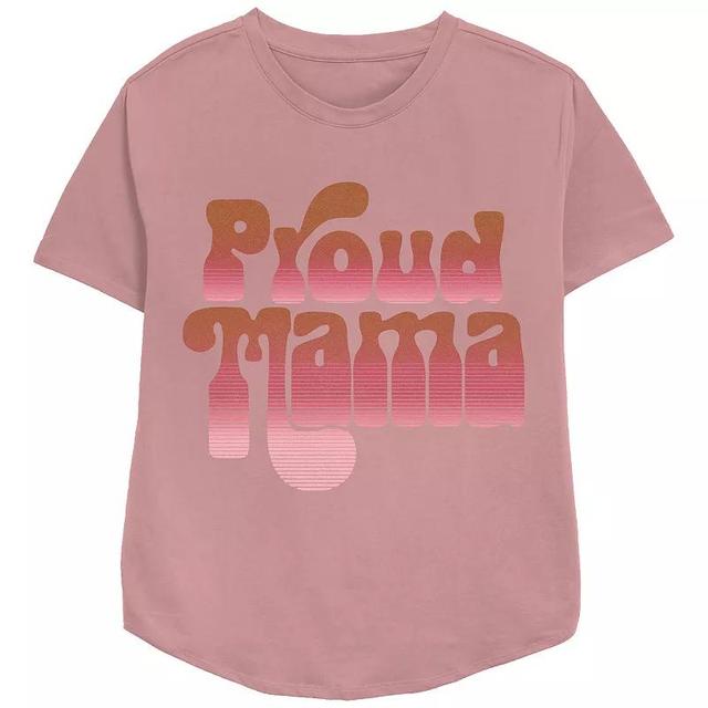 Womens Proud Mama Relaxed Fit Graphic Tee Product Image