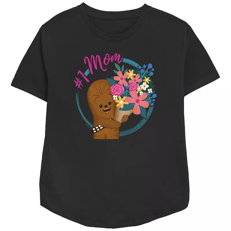 Womens Star Wars #1 Mom Relaxed Fit Graphic Tee Product Image