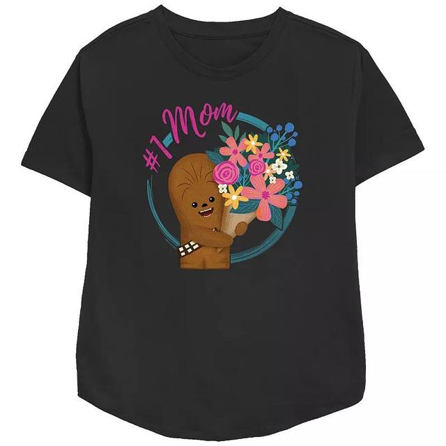 Womens Star Wars #1 Mom Relaxed Fit Graphic Tee Product Image