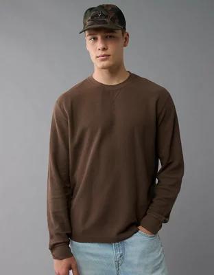 AE Long-Sleeve Washed Thermal T-Shirt Product Image