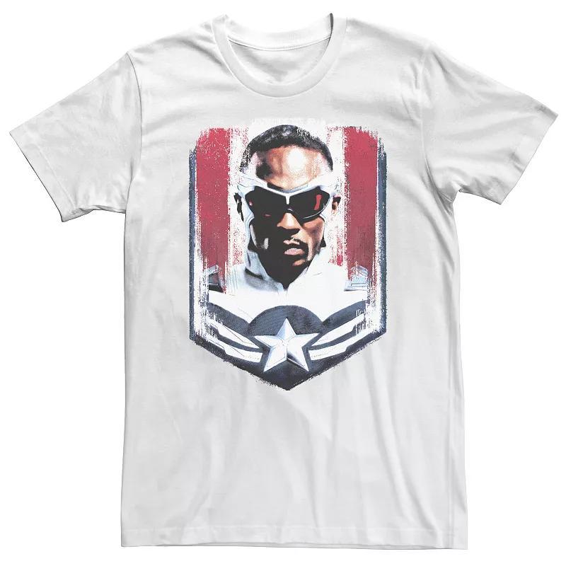 Big & Tall Marvel The Falcon And The Winter Soldier Sam Captain America Portrait Tee, Mens Product Image