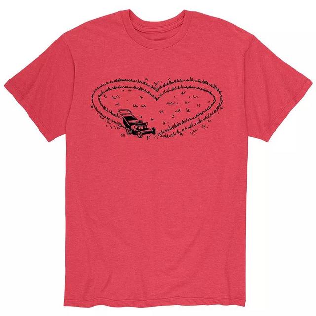 Big & Tall Mower Heart Valentines Day Tee, Mens Product Image