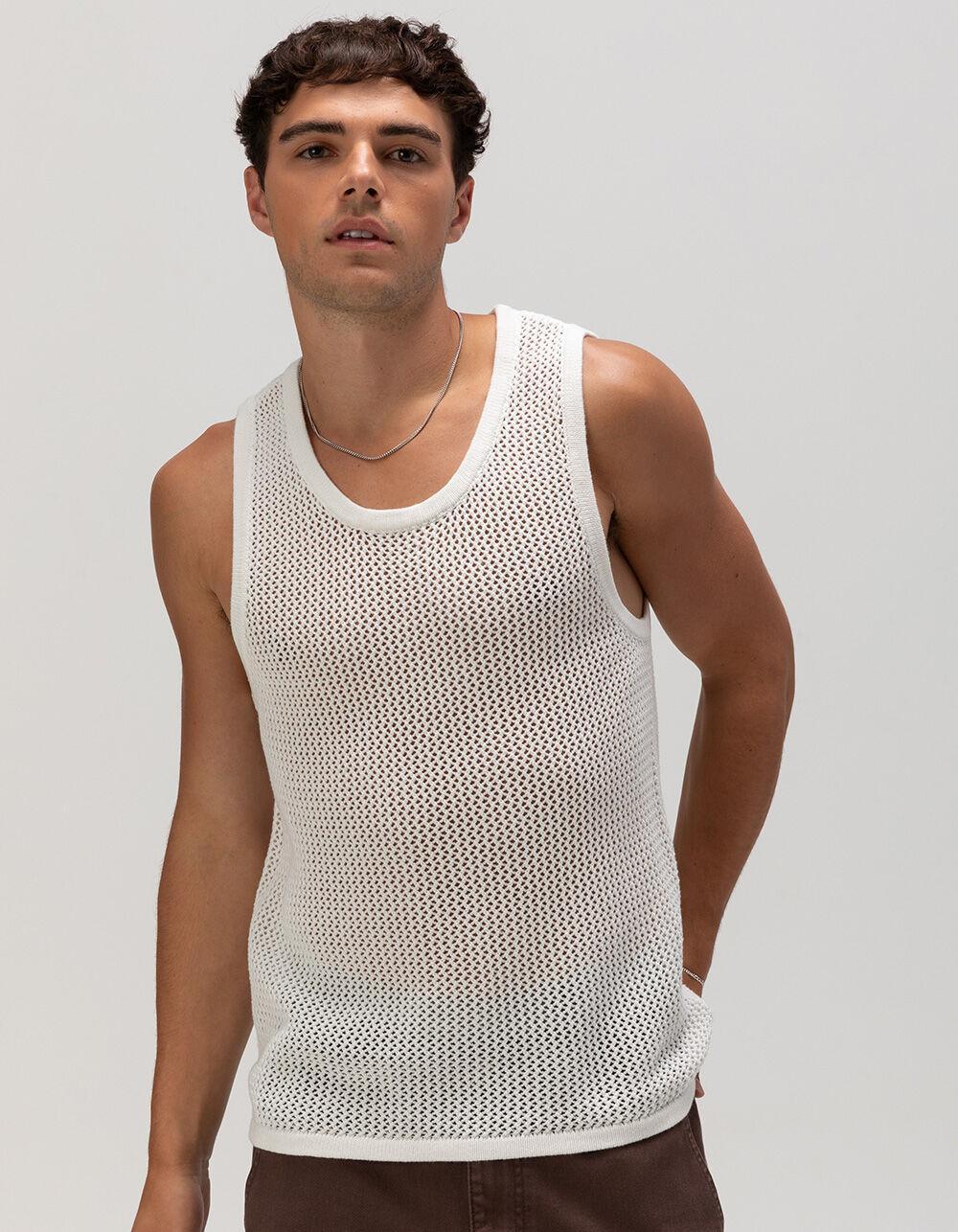 RSQ Mens Crochet Tank Top Product Image