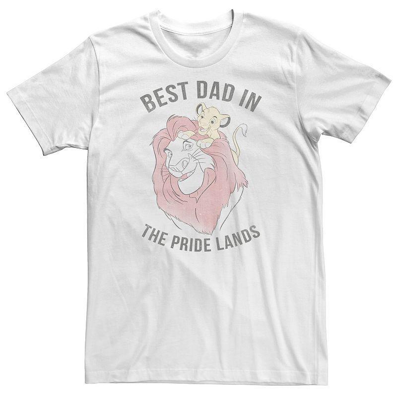 Big & Tall Disney Lion King Simba Mufasa Best Dad Tee, Mens Product Image