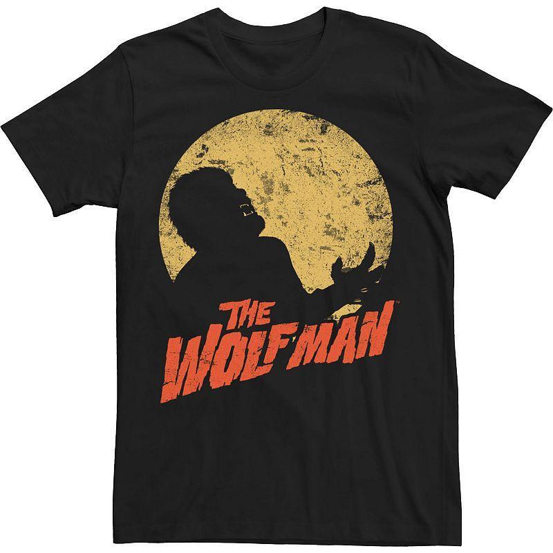 Big & Tall Universal Monsters The Wolfman Moonlit Silhouette Tee, Mens Product Image