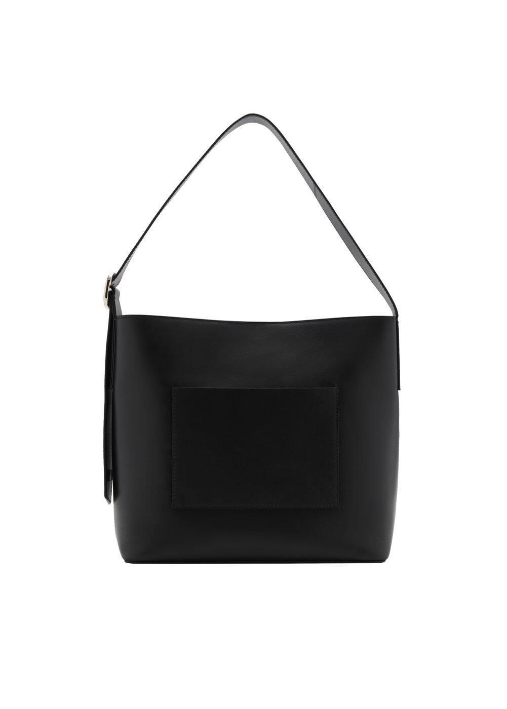 MANGO - Leather shopper bag - One size - Women Product Image