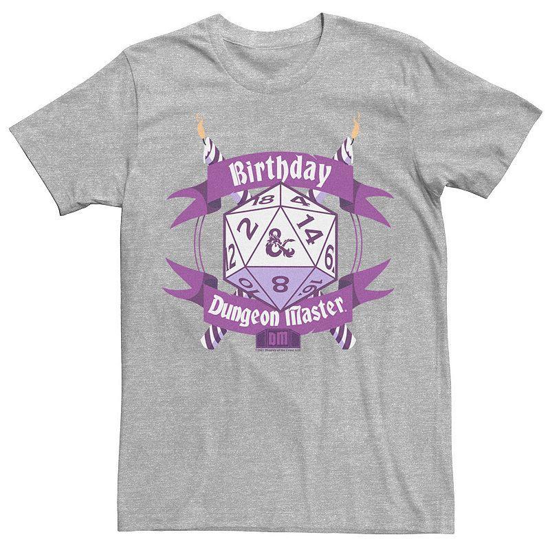 Mens Wizards Of The Coast Dungeons & Dragons Birthday Dungeon Master Tee Athletic Grey Product Image