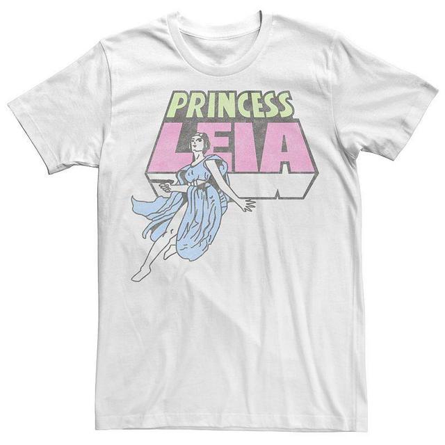 Mens Star Wars Princess Leia Vintage Faded Poster Tee Product Image