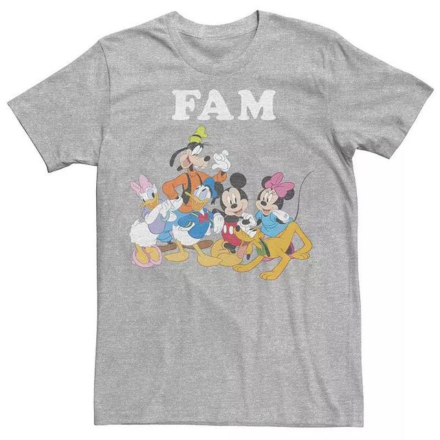 Disneys Mickey And Friends Group Shot Fam Mens Tee Athletic Grey Product Image