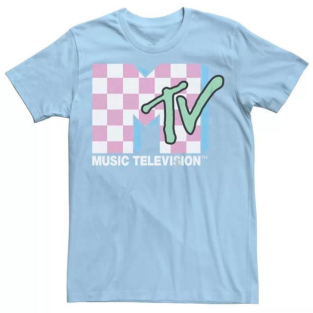 Mens MTV Checkered Print Logo Graphic Tee Product Image