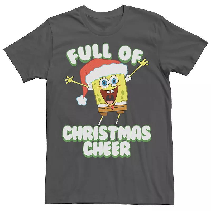 Mens SpongeBob SquarePants Full of Cheer Tee Green Product Image