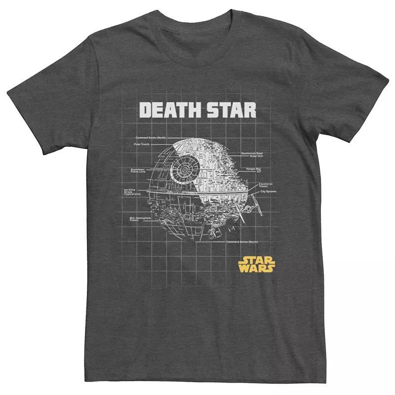 Mens Star Wars Death Star Blueprint Tee Product Image