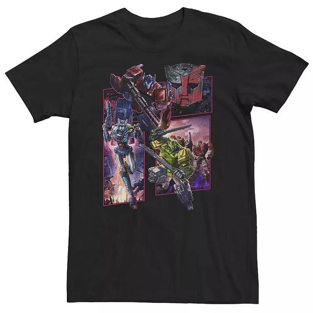 Big & Tall Transformers: War For Cybertron Autobot Panels Tee, Mens Product Image