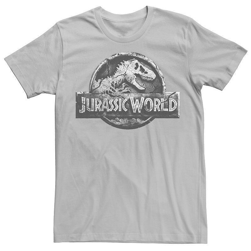 Mens Jurassic World Two Return Stone Logo Tee Kelly Grey Product Image