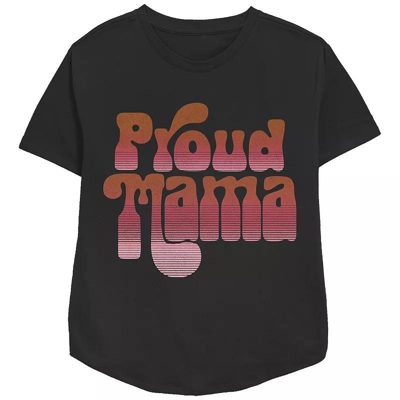 Womens Proud Mama Relaxed Fit Graphic Tee Product Image