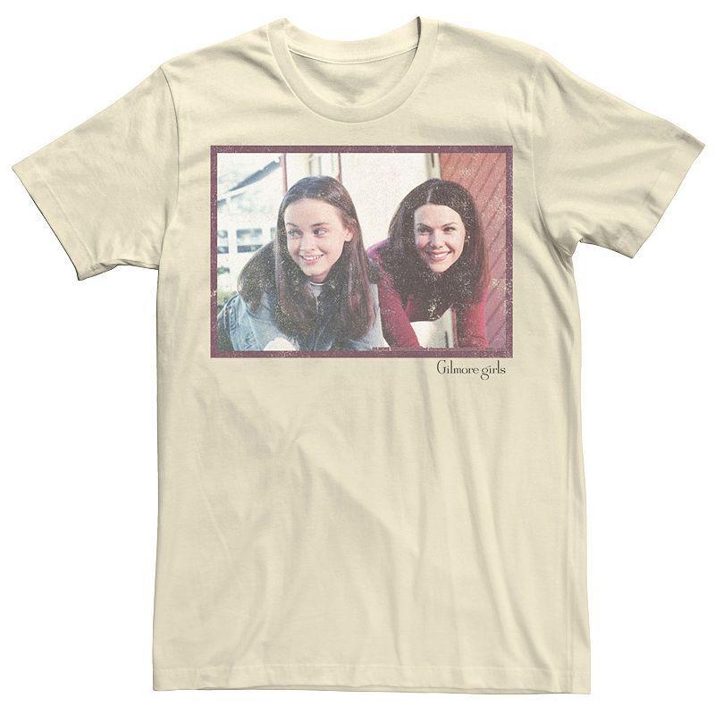 Mens Gilmore Girls Rory & Lorelai Portrait Tee Athletic Grey Product Image